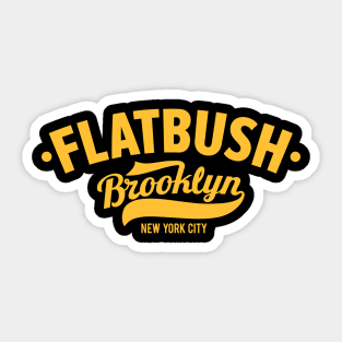 Flatbush Brooklyn NYC - Where Tradition Meets Modernity Sticker